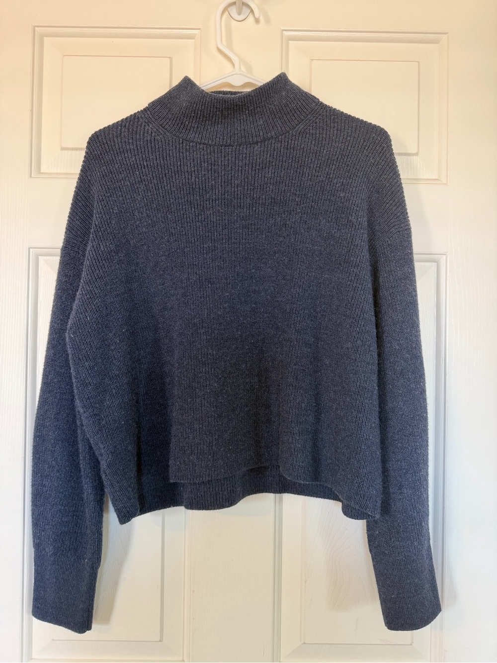 Lululemon Mock Neck Cozy Knit Sweater - Blue